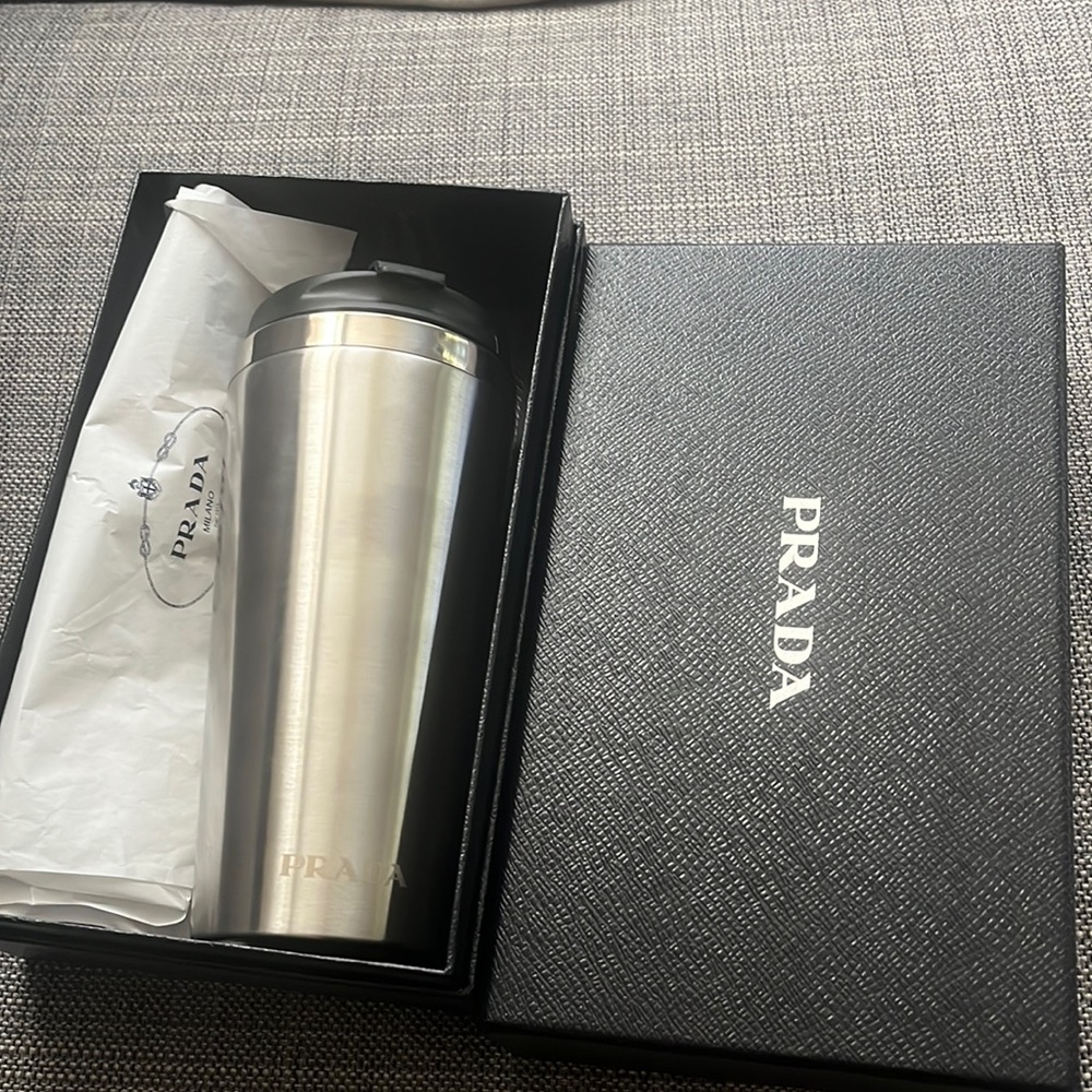 Prada stainless steel tumbler